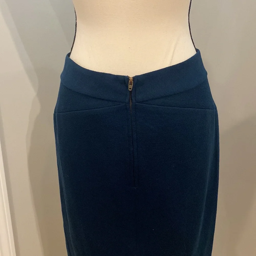 DVF Diane Von Furstenberg Martine midi pencil skirt wool spandex quiet luxury - Picture 7 of 10